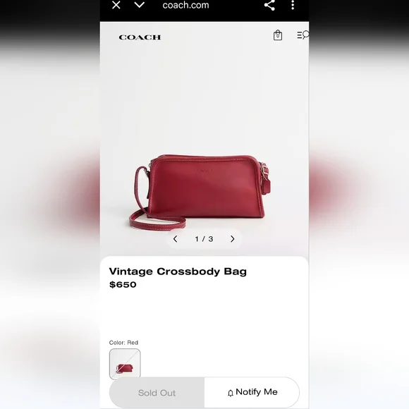 Coach Rare vintage made in USA crossbody bag. - Picture 16 of 16